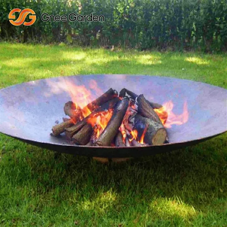 Corten Steel Fire Pit Eco-Friendly Metal Bowl