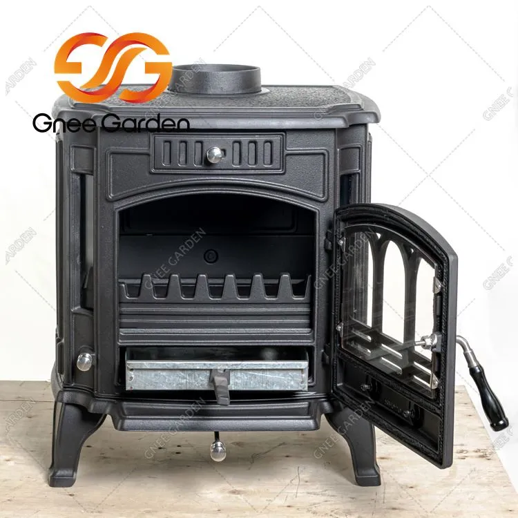 Queimador de toras de ferro fundido para jardim