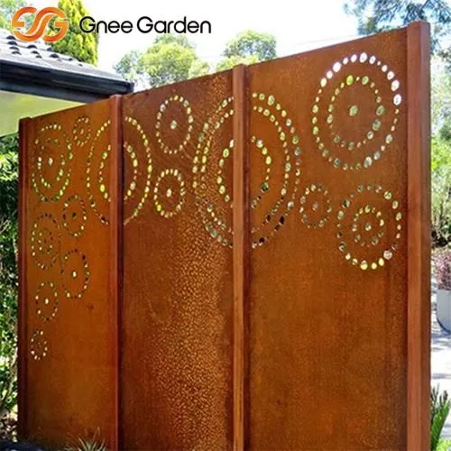 Circle Pattern Corten Telas decorativas