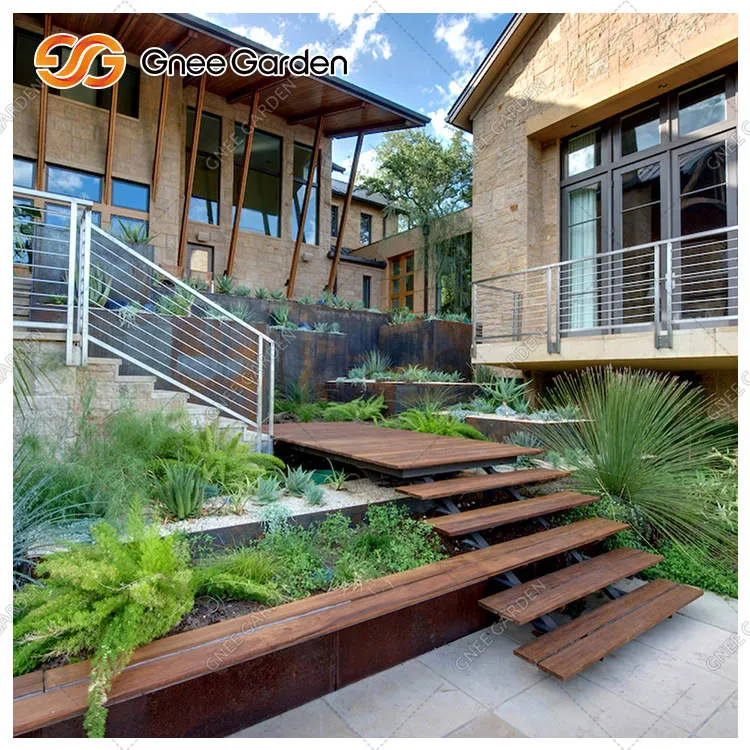 Escadas Corten resistentes à corrosão