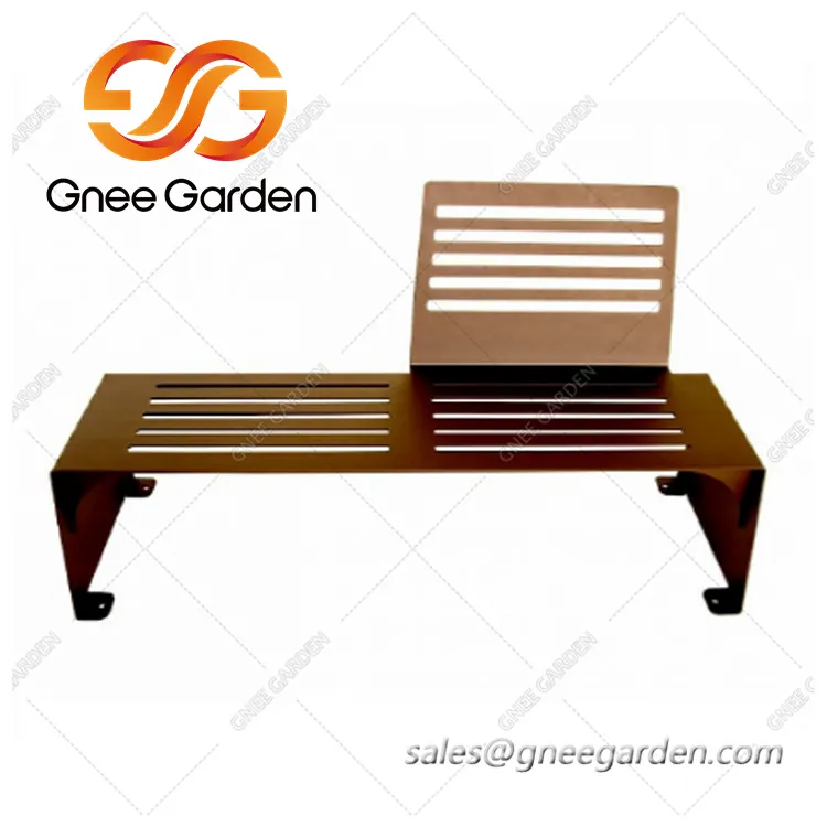 Banco de jardim Corten