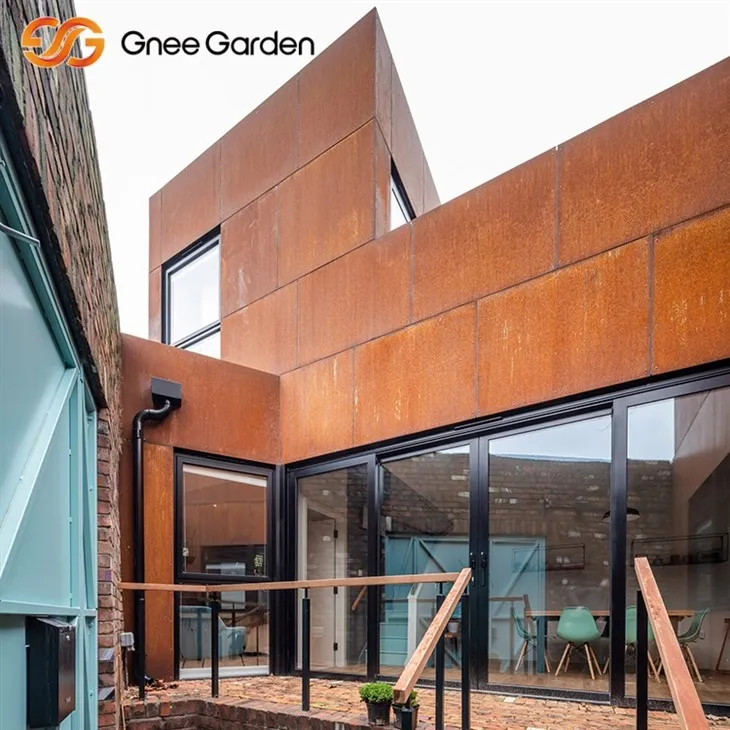 Corten Metal Painéis de baixo estilo de manutenção