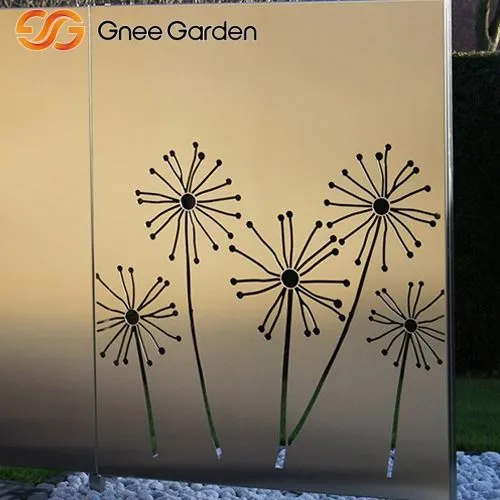 Corten Metal Privacy Screen Painel de dente decorativo