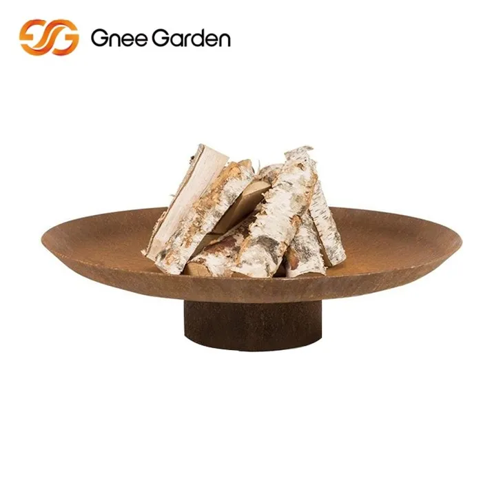 Corten Rustic Fire Pit Style Modern Style