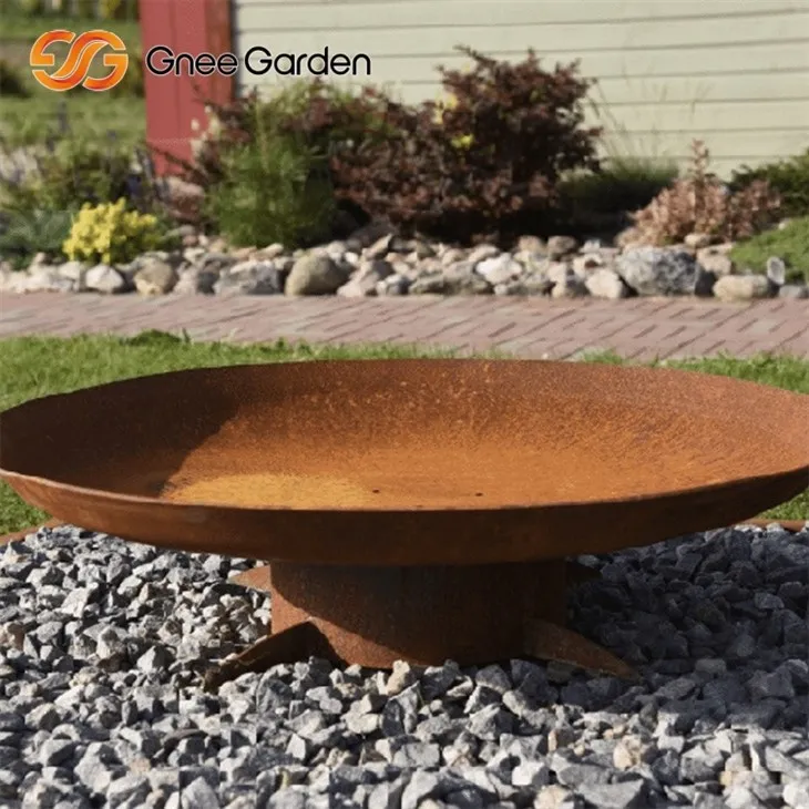 Corten Steel Fire Pit Design Contemporary