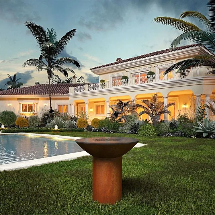 Churrasqueiras em aço Corten elegantes e fortes