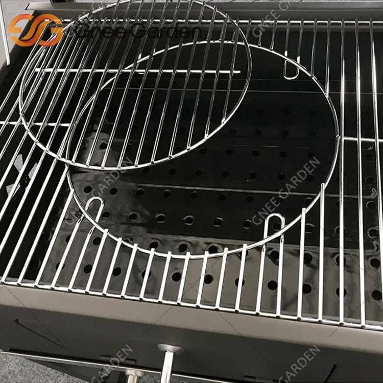 Corten Steel BBQ Charcoal Burning