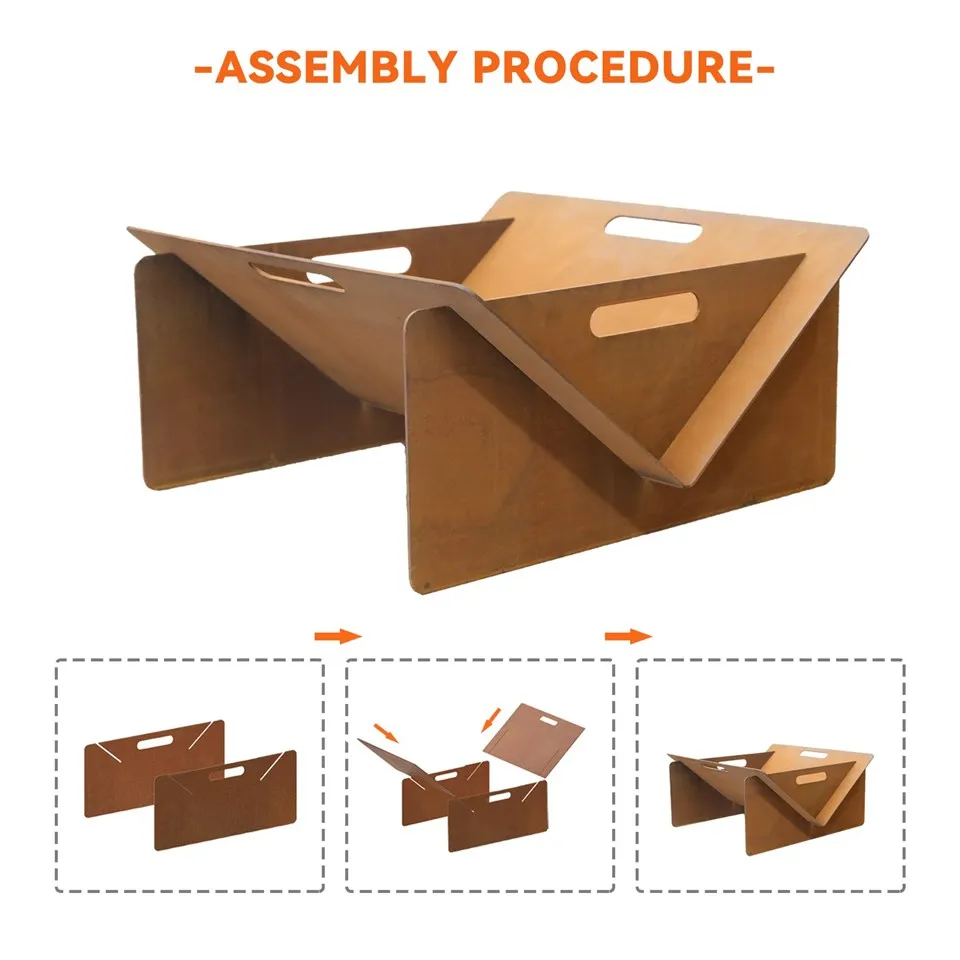 Corten Steel Garden Fire Pit