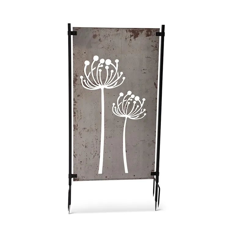 Corten Steel Garden Screen Art Decorative