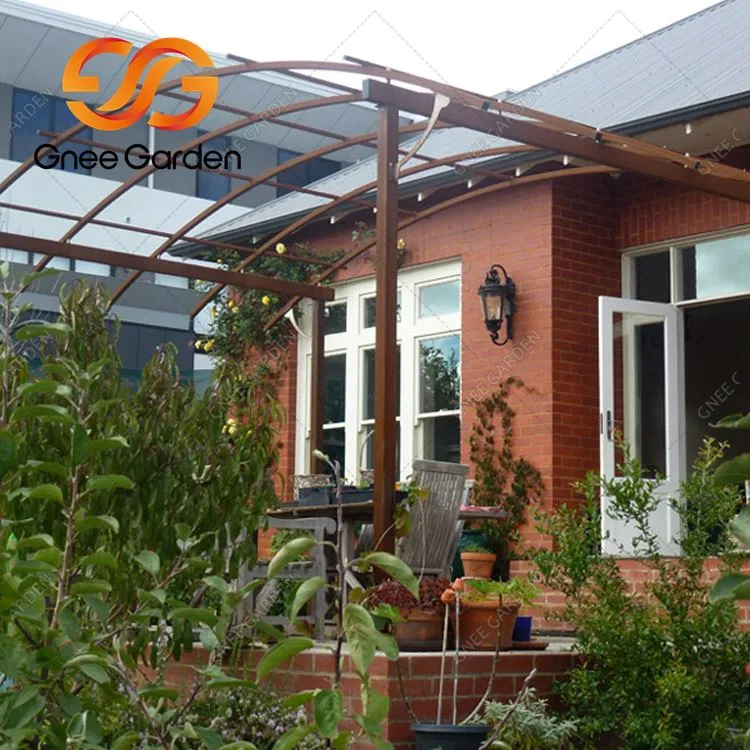 Gazebo de jardim metálico em aço Corten