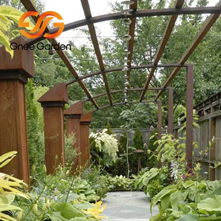 Telhado de aço do gazebo de metal em aço Corten