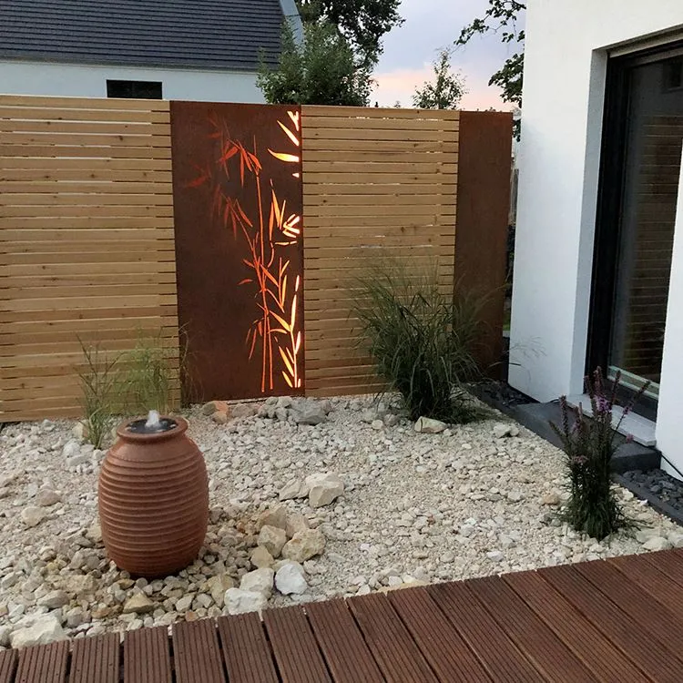 Painéis de aço Corten para jardim