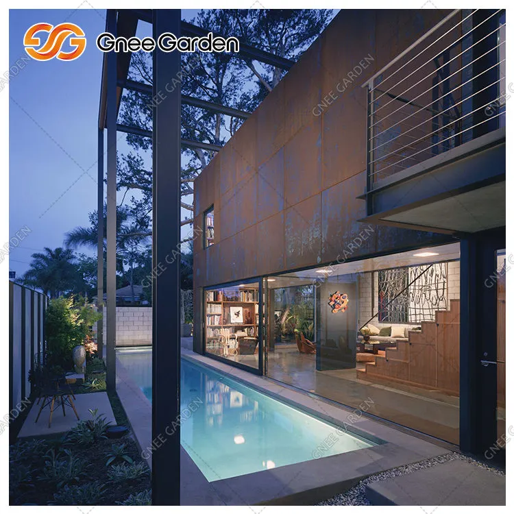 Folhas de aço Corten para paredes