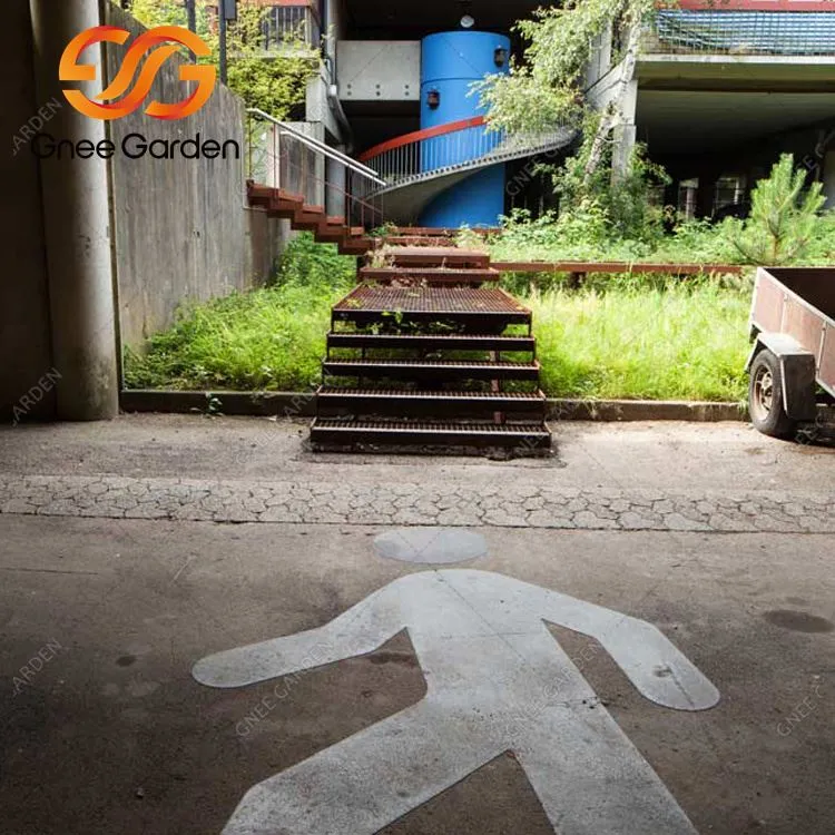 Escadas de aço Corten com 4 mm de espessura