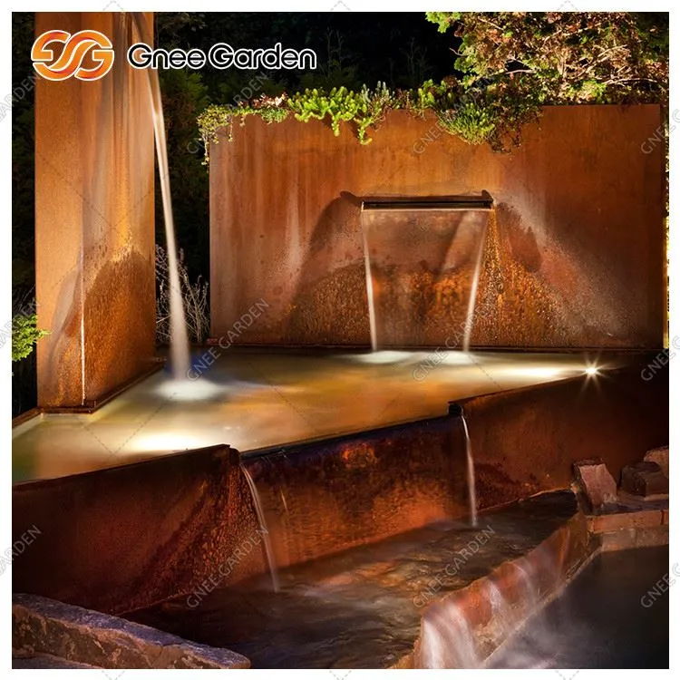 Recurso de água de aço Corten