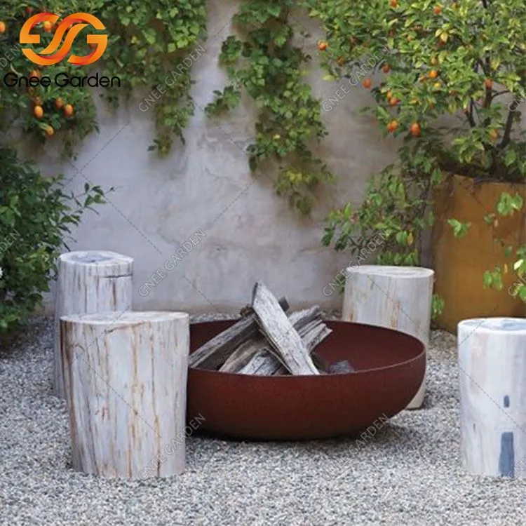 Aço Corten Queima de Madeira