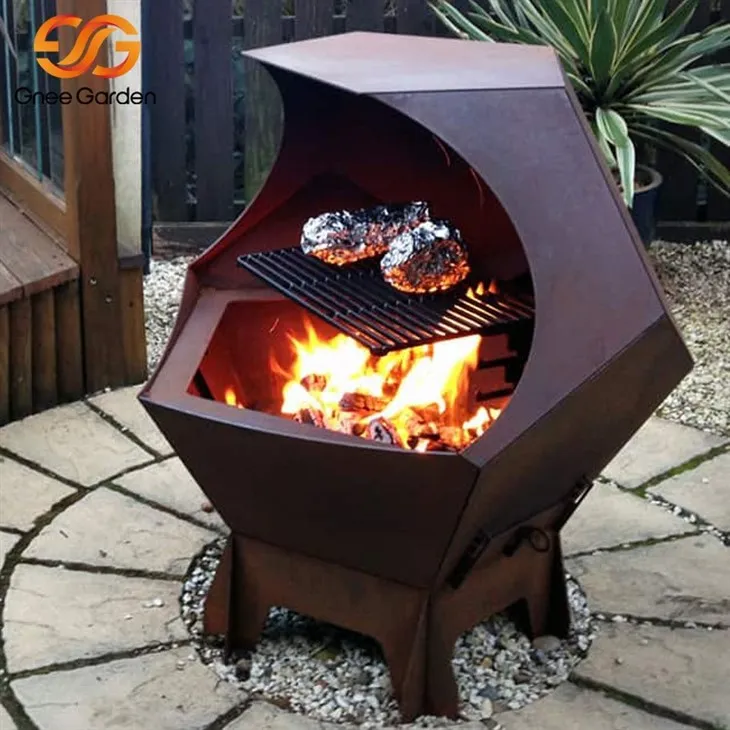 Corten Steel charcoal for bbq