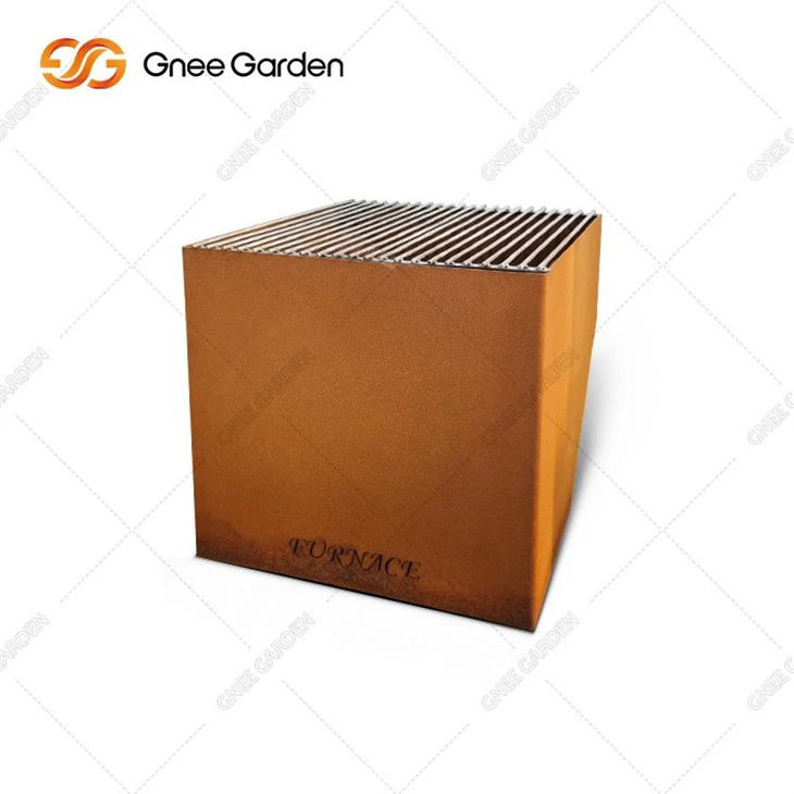 Outdoor garden rust corten steel fire pit