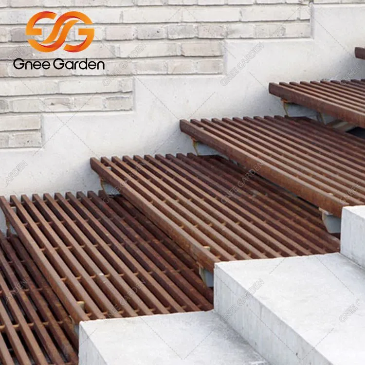 Escadas de jardim de aço para intempéries personalizadas