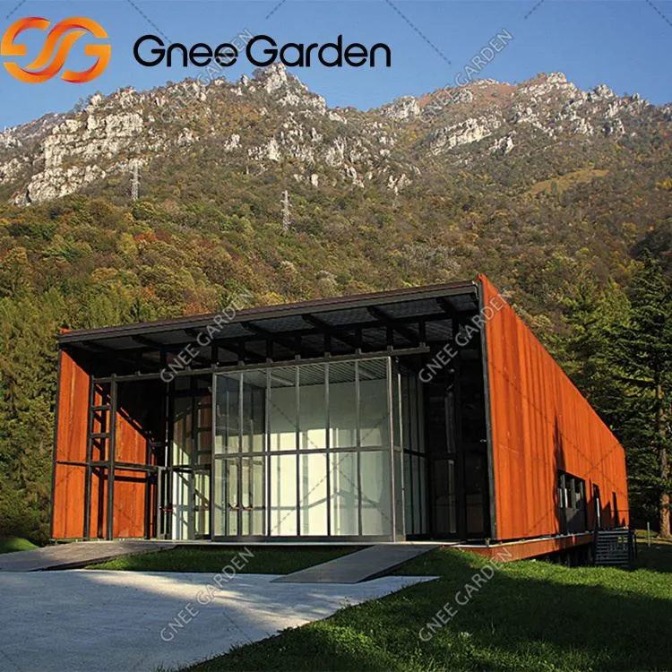 Parede de cortina de corten decorativa externa