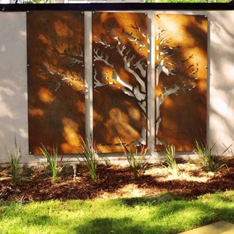 Painéis de cerca de corte a laser para jardim doméstico ao ar livre