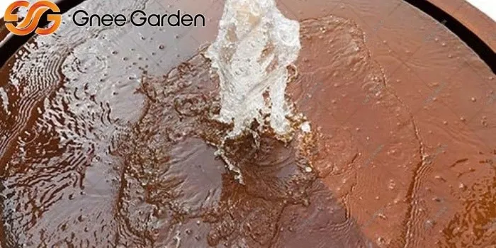 Corten Steel garden waterfall fountain Corten Steel garden waterfall fountain