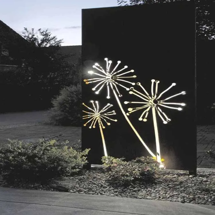 Tela de privacidade de metal cortada a laser