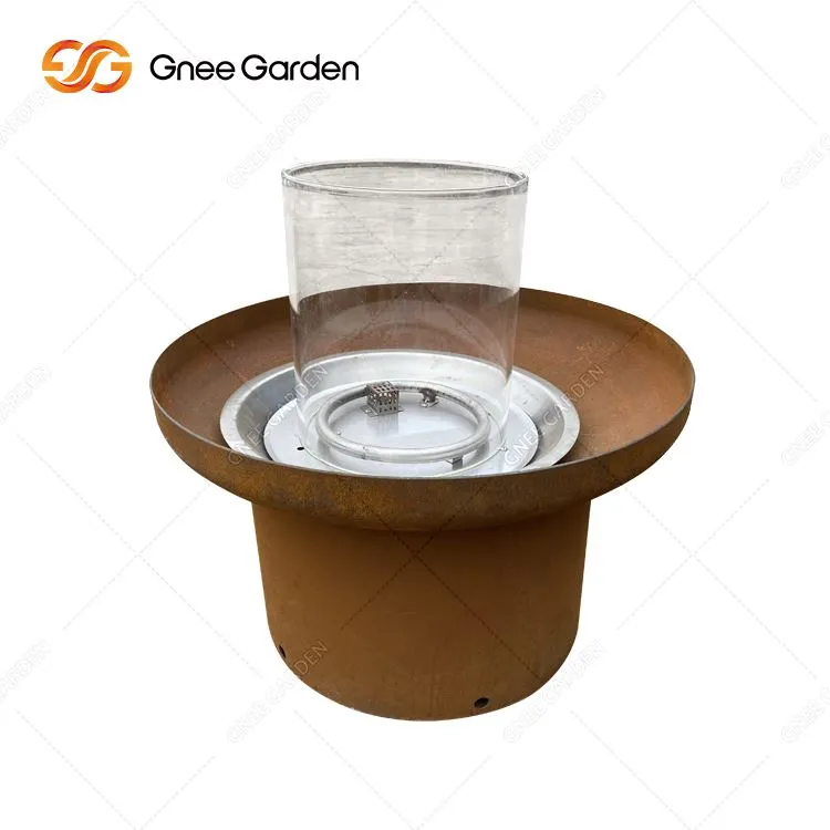 Tigela de fogo de metal