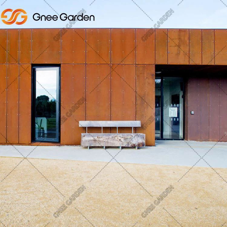 Placa de parede de córten de aço de metal