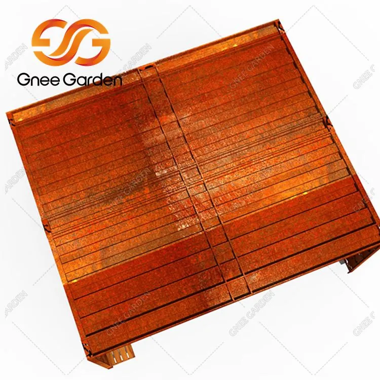 Pérgula de jardim de metal moderna