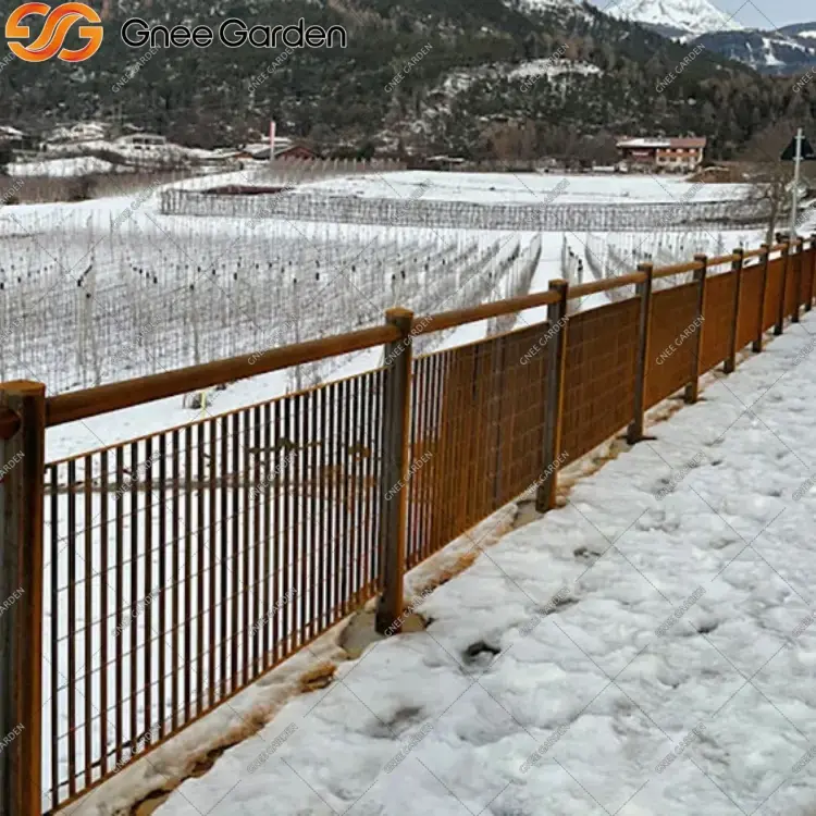 O papel da drenagem na longevidade da cerca de aço Corten