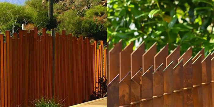 Corten Steel best fence for backyard Corten Steel best fence for backyard