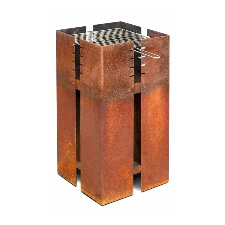 Churrasco Corten ao ar livre