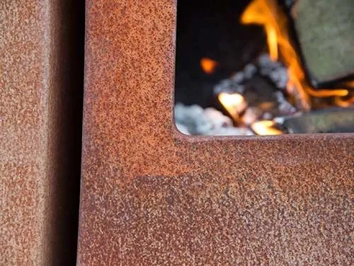 Outdoor Corten Fireplace Steel Fire Pit Table