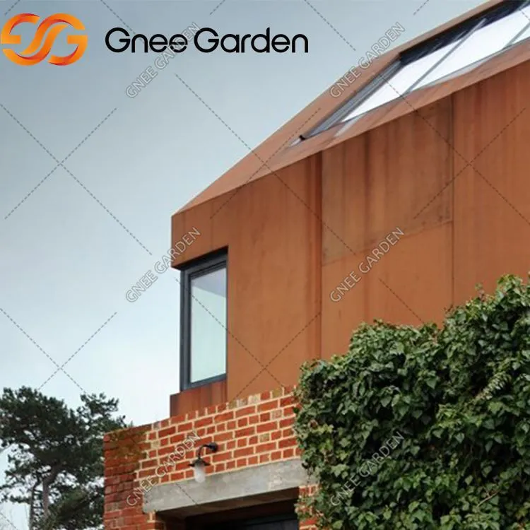 Construção externa Use a parede de cortina de aço Corten