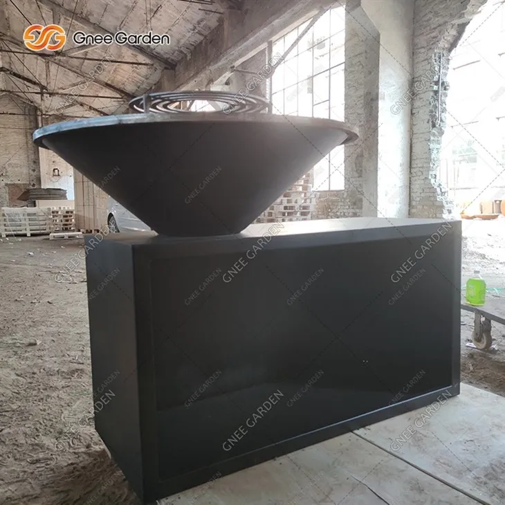 Corten Steel fire pit barbecue