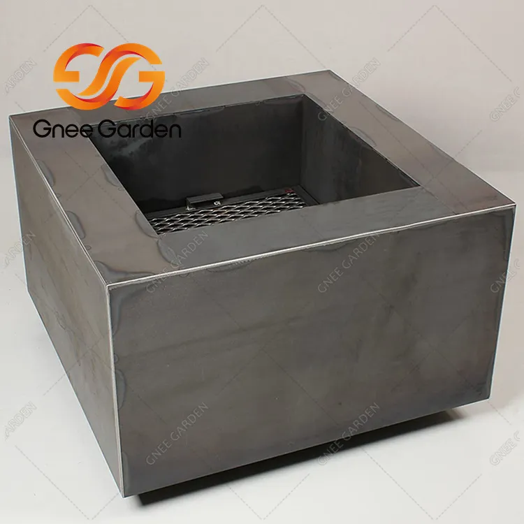 Lareira de mesa retangular