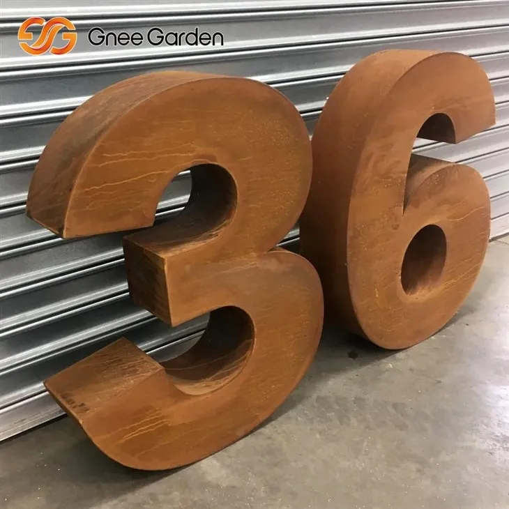 Aço Corten Rusty Letterbox Corten