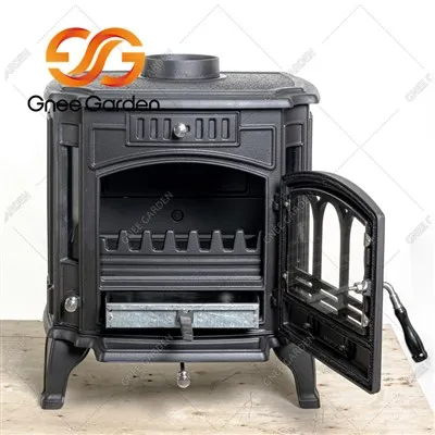 Queimador de toras de ferro fundido para jardim