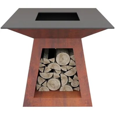 Churrasqueira ao ar livre para cozinhar