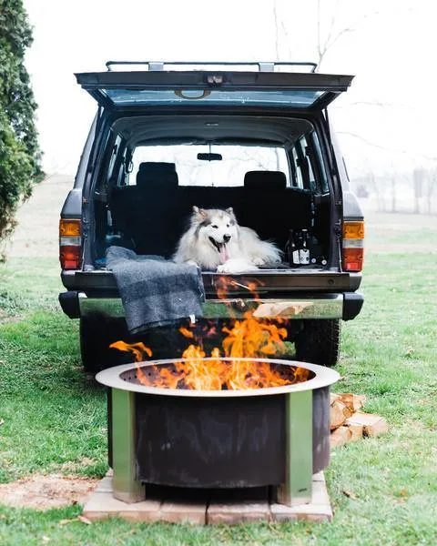 Fogueira de aço inoxidável