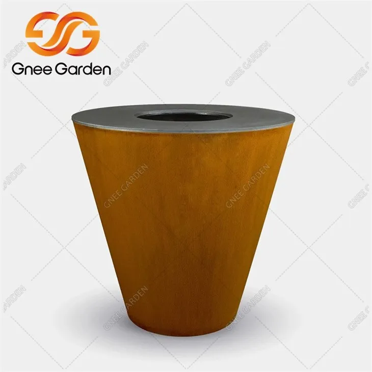 weathering steel backyard bbq