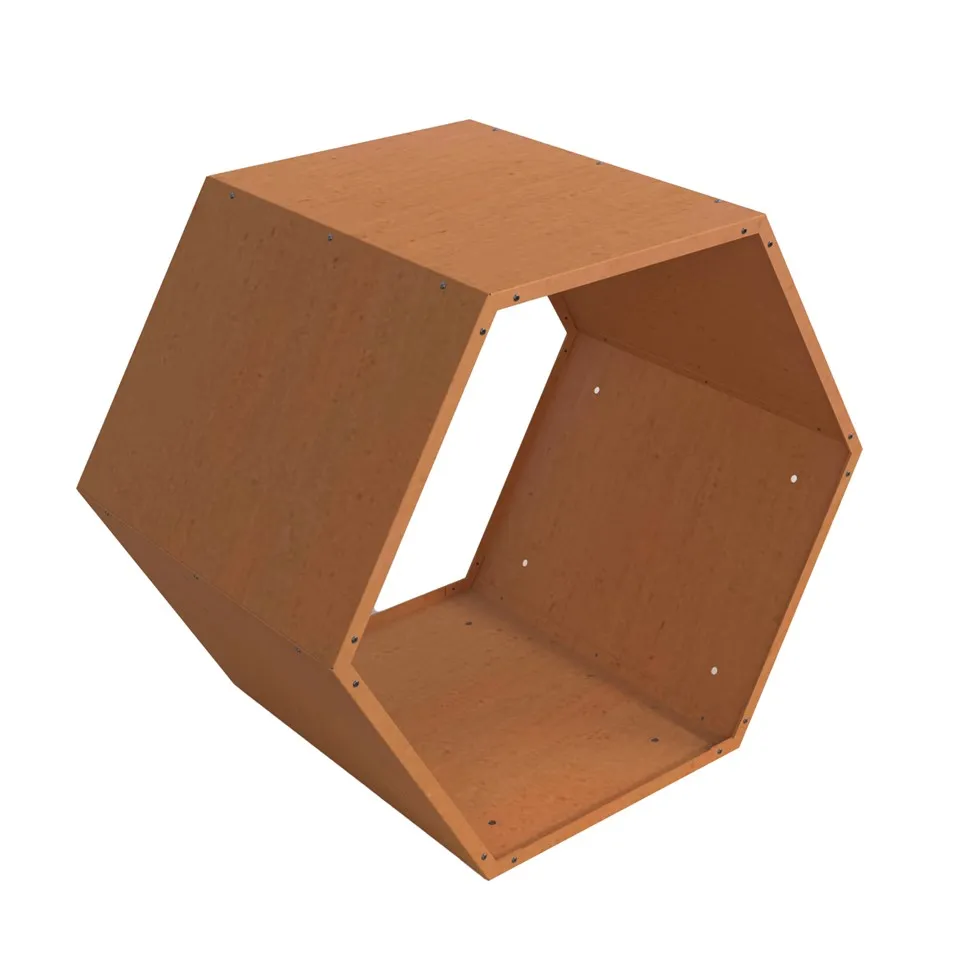 Prateleiras de armazenamento de madeira